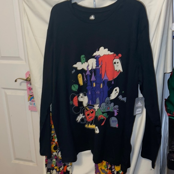 Authentic DISNEY Merchandise— Halloween Pajama set XL Adult - Picture 1 of 4